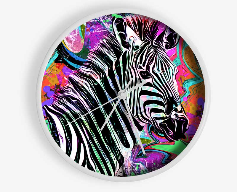 The Urban Zebra Clock - Wallart-Direct UK