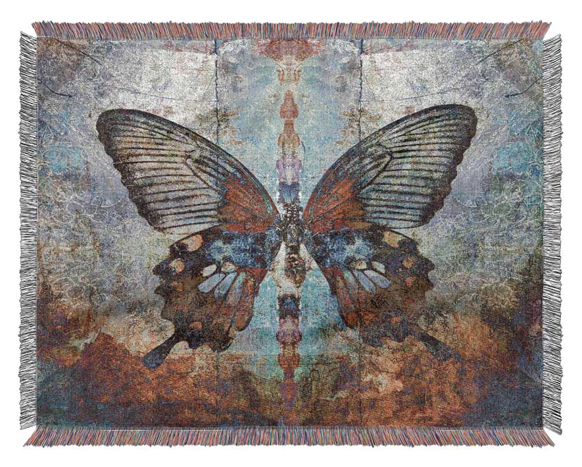 The Eroded Butterfly Woven Blanket