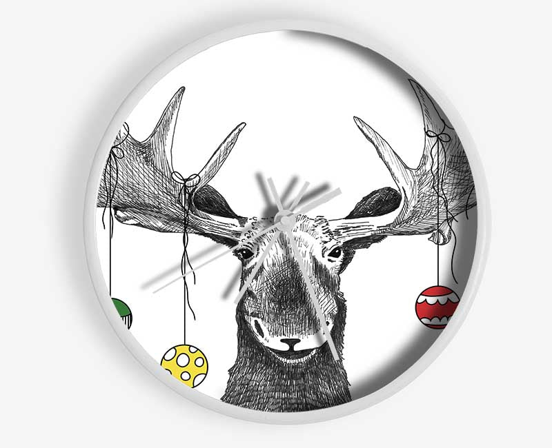 The Moosey Christmas Clock - Wallart-Direct UK