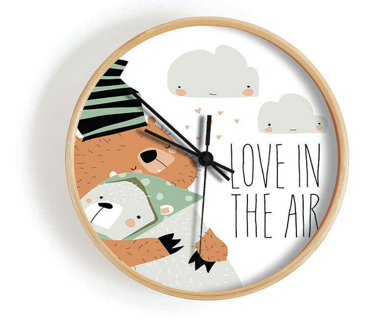 Love In In The Air Bears Clock - Wallart-Direct UK