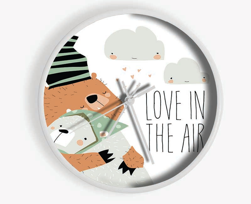 Love In In The Air Bears Clock - Wallart-Direct UK