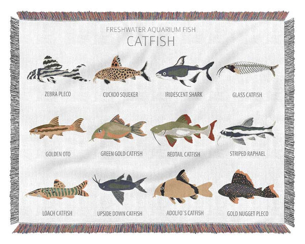 Catfish Chart Woven Blanket