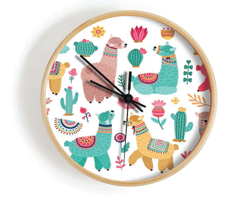 The Alpaca Collection Clock - Wallart-Direct UK