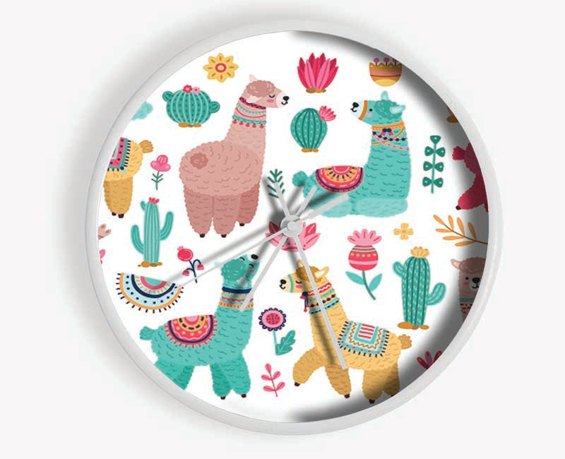 The Alpaca Collection Clock - Wallart-Direct UK