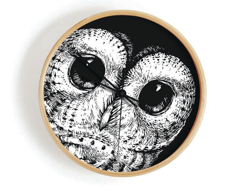 The Big Eyed Owl Clock - Wallart-Direct UK