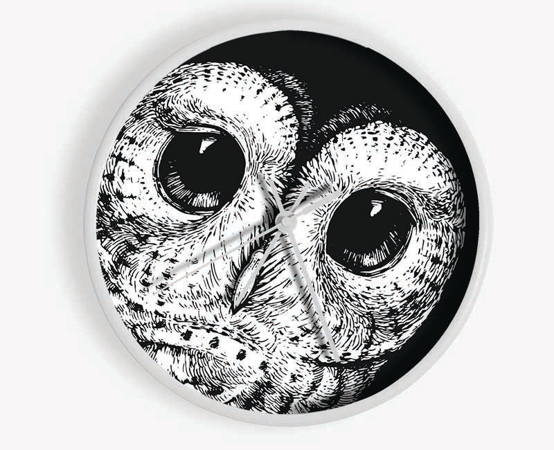 The Big Eyed Owl Clock - Wallart-Direct UK