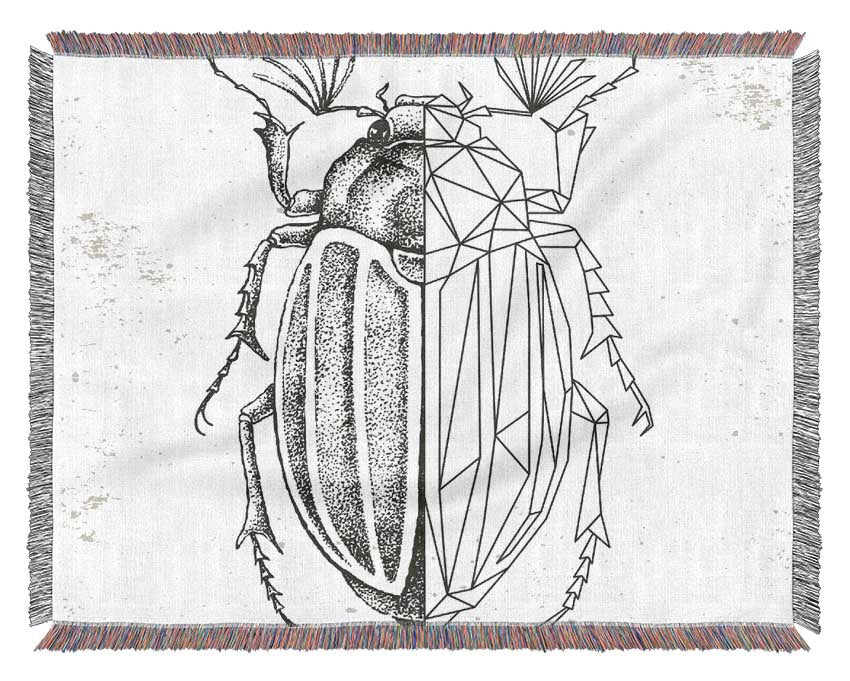 The Beetle Sketch Woven Blanket