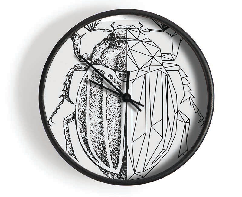 The Beetle Sketch Clock - Wallart-Direct UK