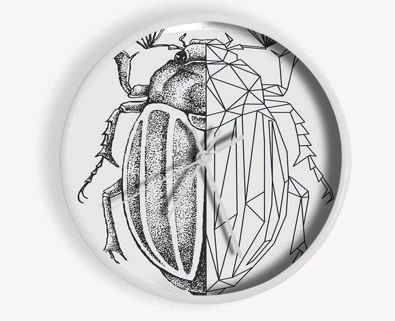 The Beetle Sketch Clock - Wallart-Direct UK