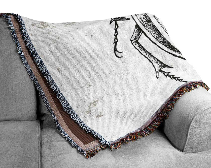 The Beetle Sketch Woven Blanket