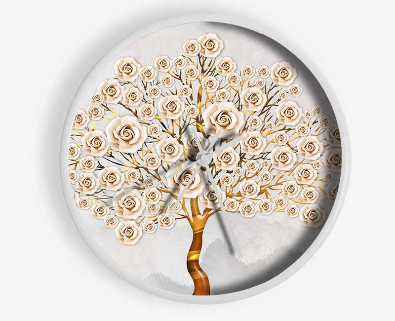 Huge Rose Tree Clock - Wallart-Direct UK