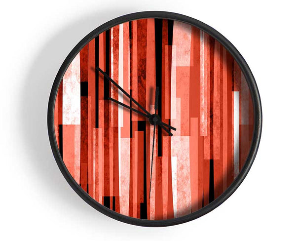 Red Line Drop Clock - Wallart-Direct UK