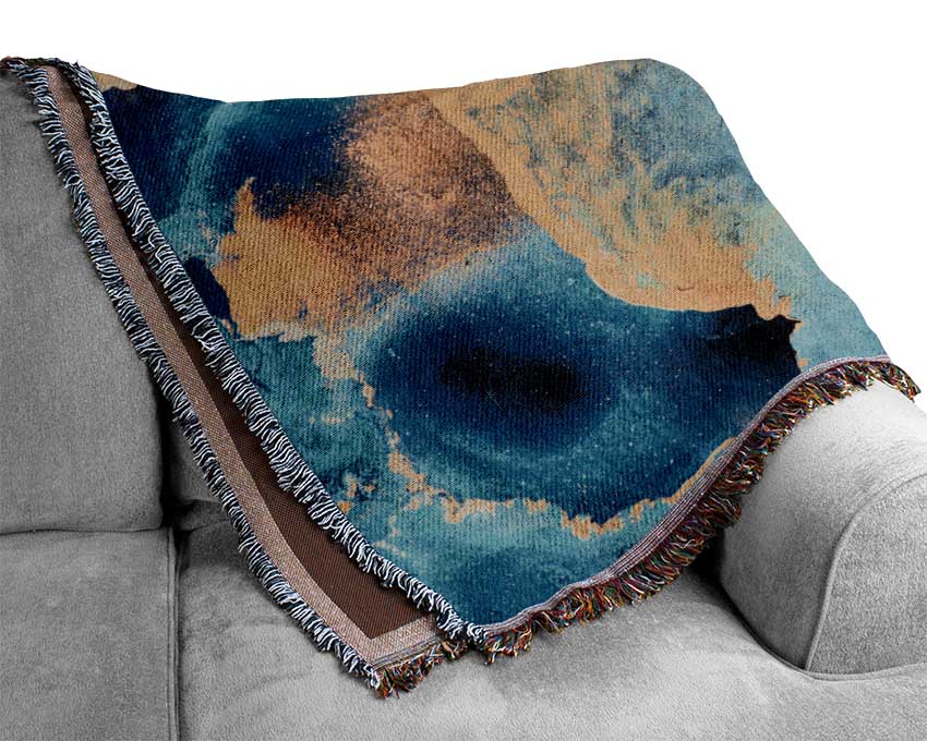 The Flow Of The Universe Glitter Woven Blanket