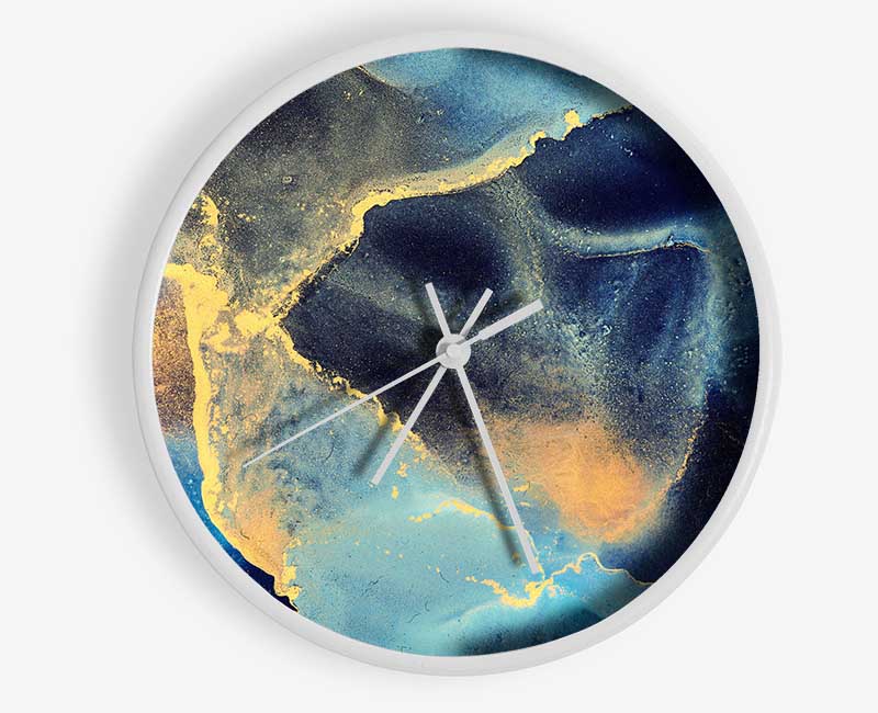 The Flow Of The Universe Glitter Clock - Wallart-Direct UK