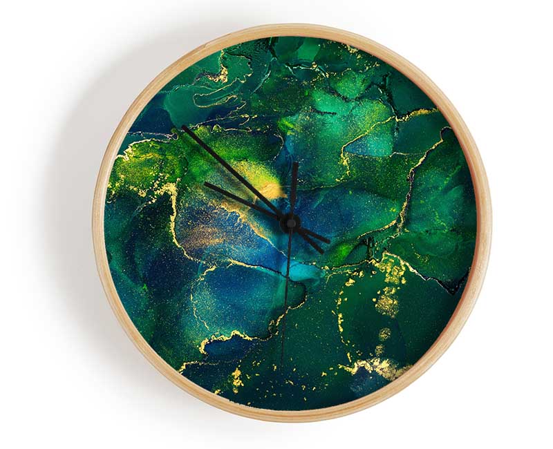 The Algae Coloured Waters Clock - Wallart-Direct UK