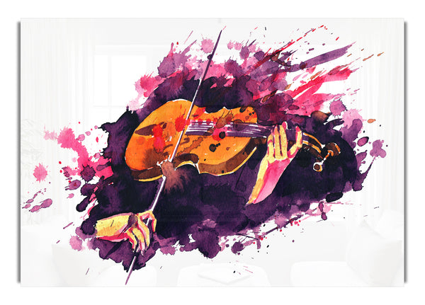 Violine spielen Splatter