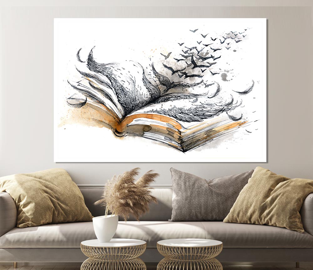 The Book Of Birds Print Poster Wall Art