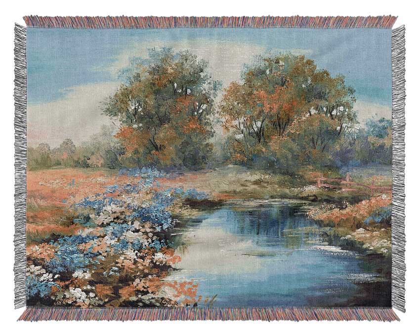 The Little River Trail Woven Blanket