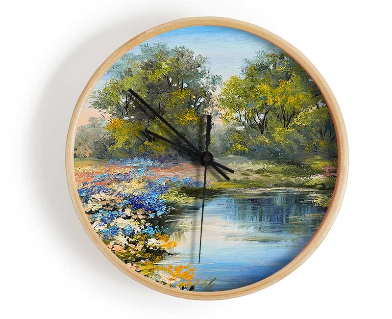 The Little River Trail Clock - Wallart-Direct UK