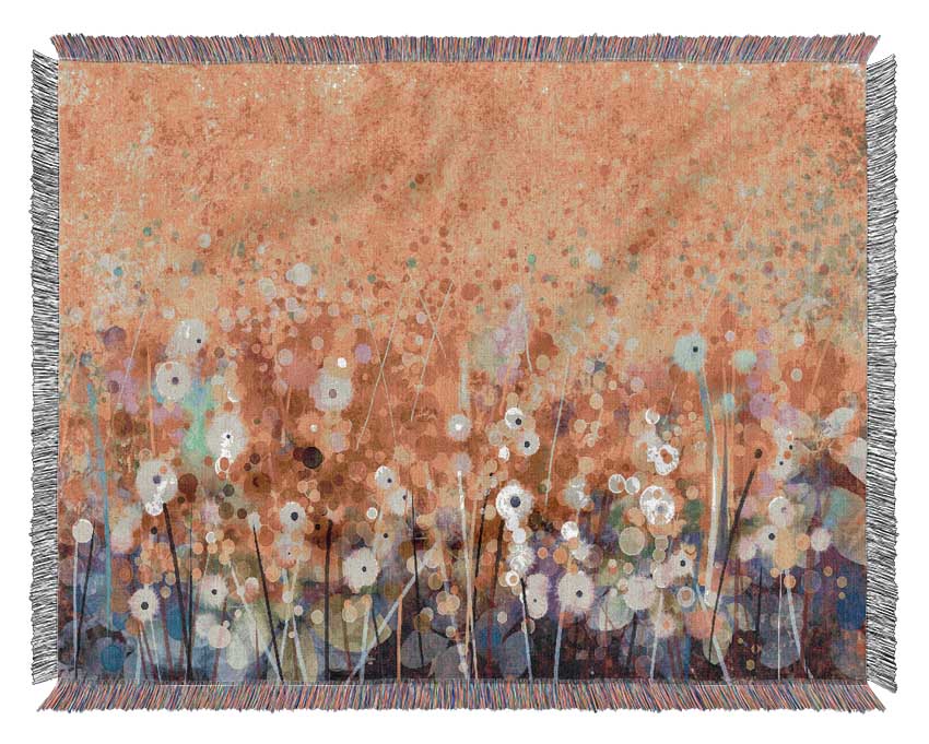 Dainty Flowers Field Woven Blanket