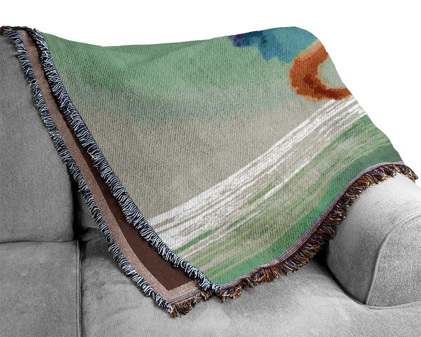 Trees Rainbow Cloud Woven Blanket