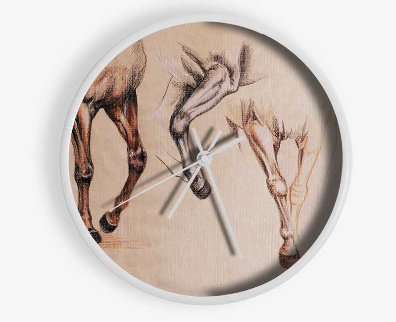 Bottom End Of Horses Clock - Wallart-Direct UK