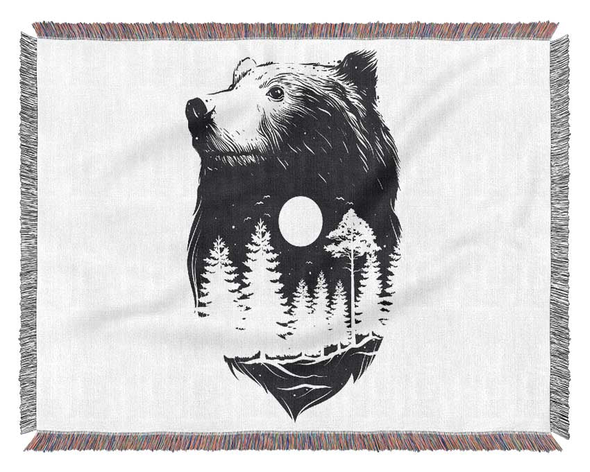 Camp With The Bears Woven Blanket