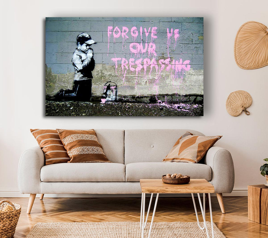 Picture of Forgive Us Our Trespassing Canvas Print Wall Art