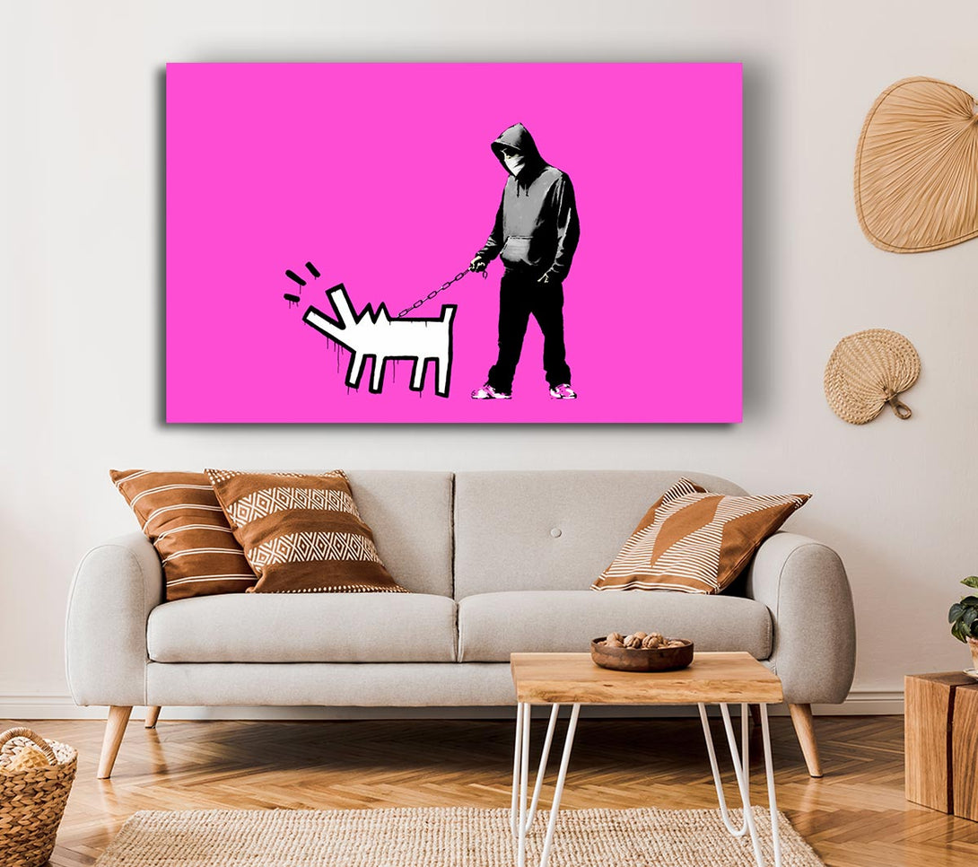 Picture of Hoodie With Snapper Pink Canvas Print Wall Art