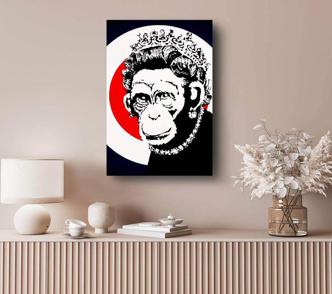 Picture of Queen Chimp Canvas Print Wall Art