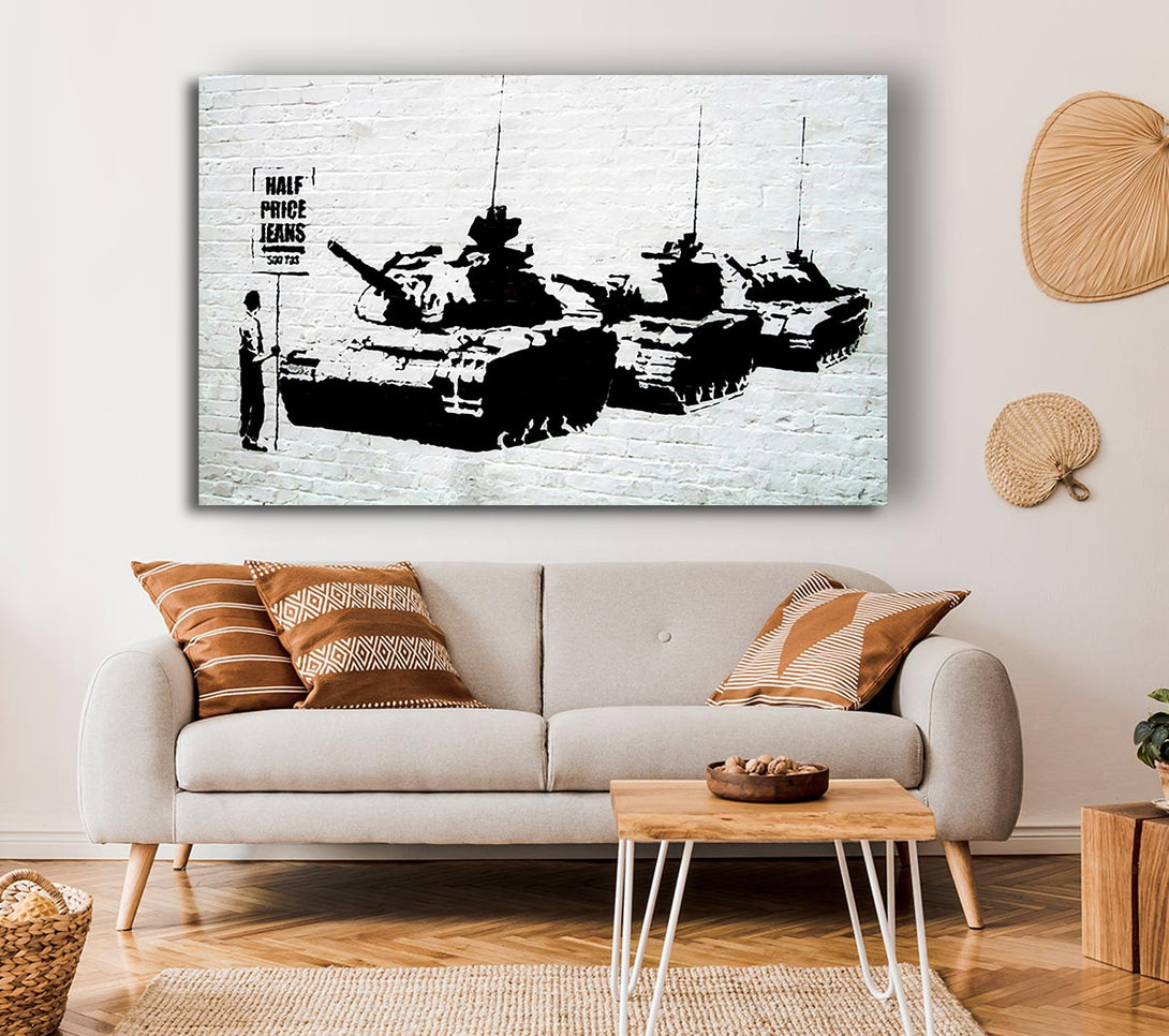 Picture of Half Price Jeans Canvas Print Wall Art