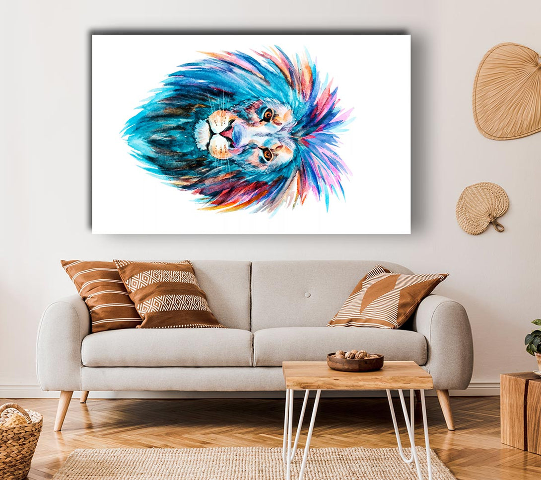 Picture of Lion Main Canvas Print Wall Art