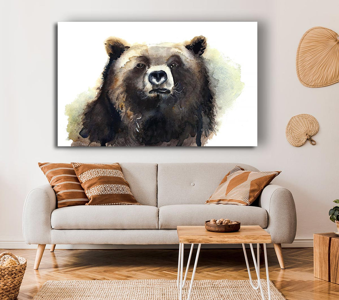 Picture of Grumpy Bear Canvas Print Wall Art