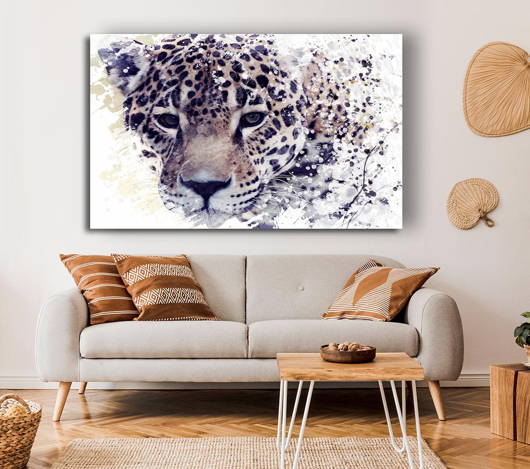 Picture of Leopard Splash Canvas Print Wall Art