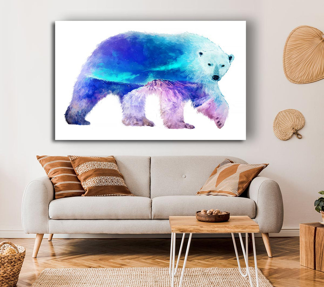 Picture of Polar Bear Glory Canvas Print Wall Art