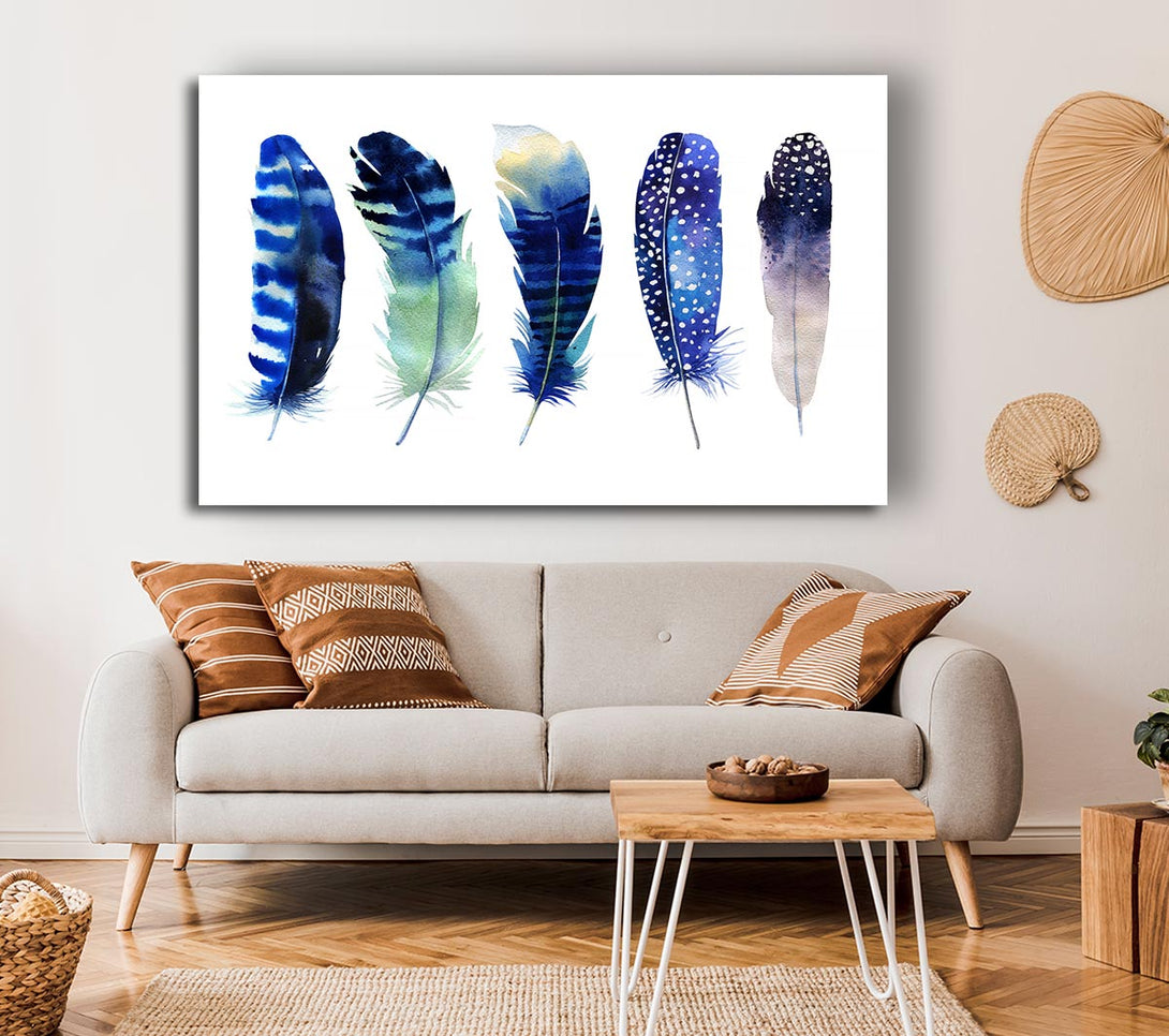 Picture of Night Feathers Canvas Print Wall Art