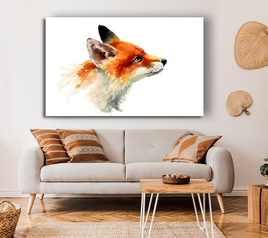 Picture of Fox Love Canvas Print Wall Art