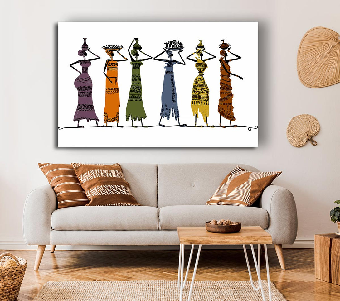 Picture of African Tribal Art 23 Canvas Print Wall Art