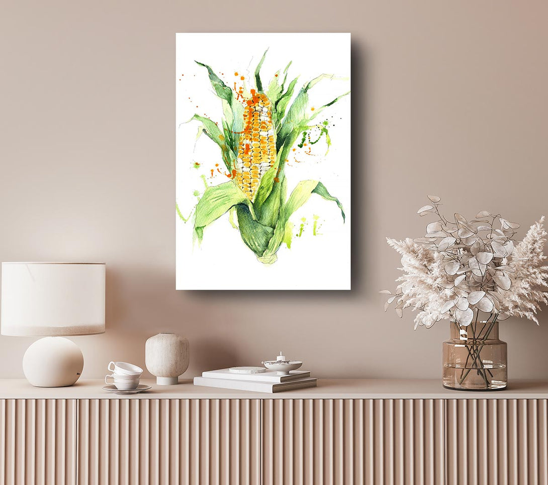 Picture of Sweetcorn 2 Canvas Print Wall Art