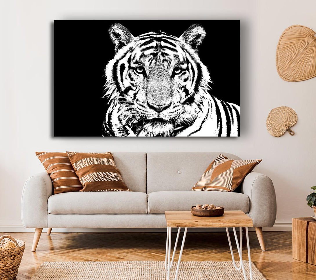 Picture of Stunning Tiger Face Canvas Print Wall Art