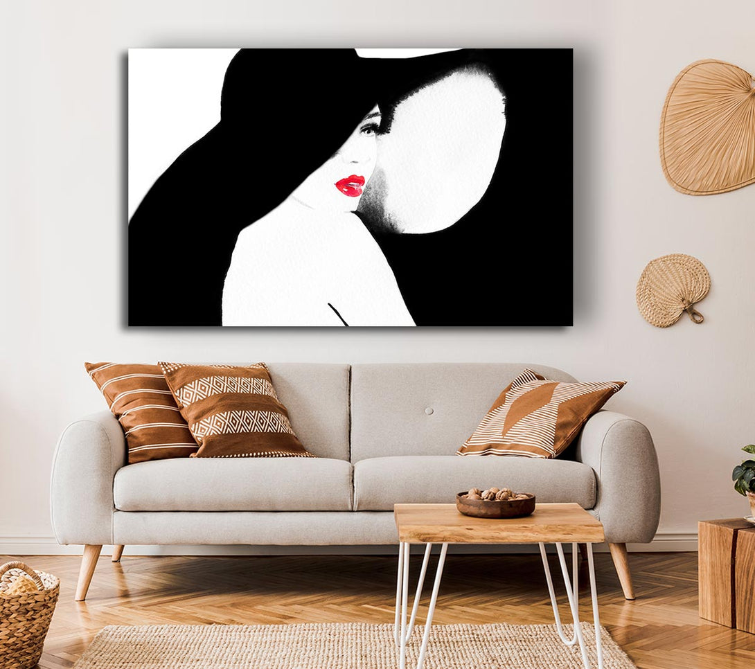 Picture of Mysterious Girl Canvas Print Wall Art