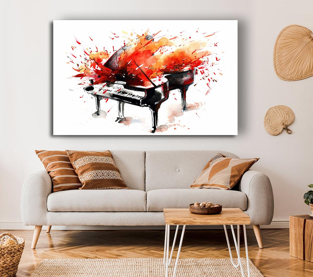 Picture of Piano Blast Canvas Print Wall Art