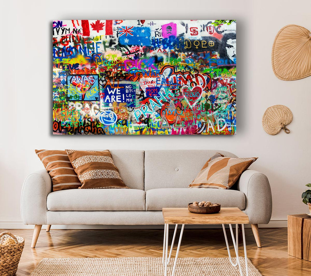 Picture of Graffiti Overload Canvas Print Wall Art