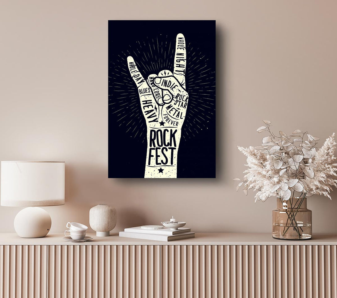 Picture of Rock Fest Canvas Print Wall Art