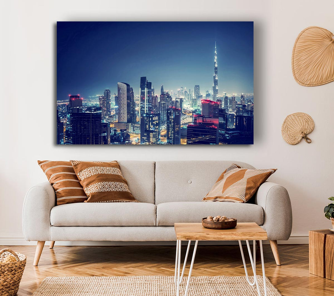 Picture of City Lights Canvas Print Wall Art