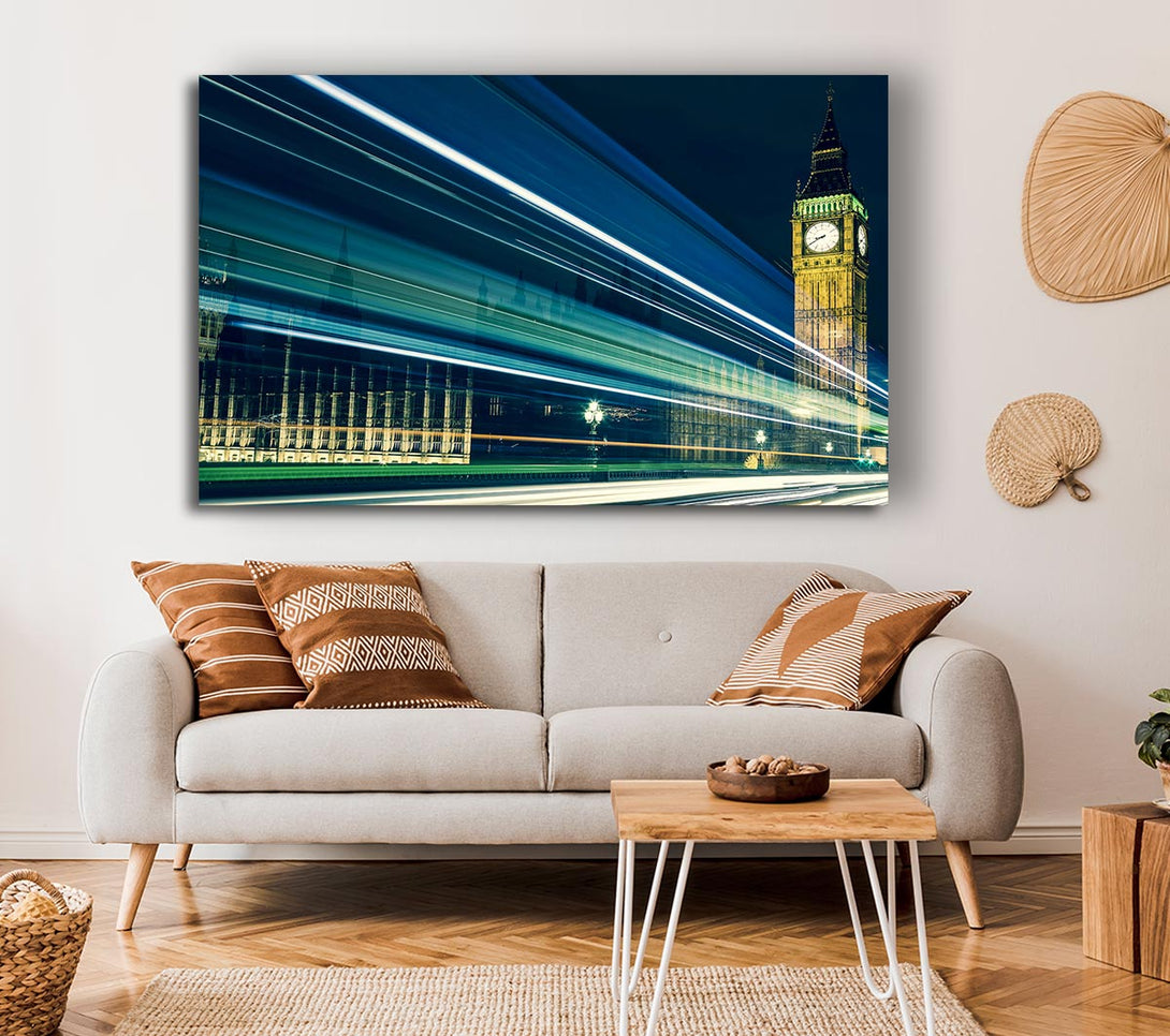 Picture of Big Ben Speed Of Light 6 Canvas Print Wall Art