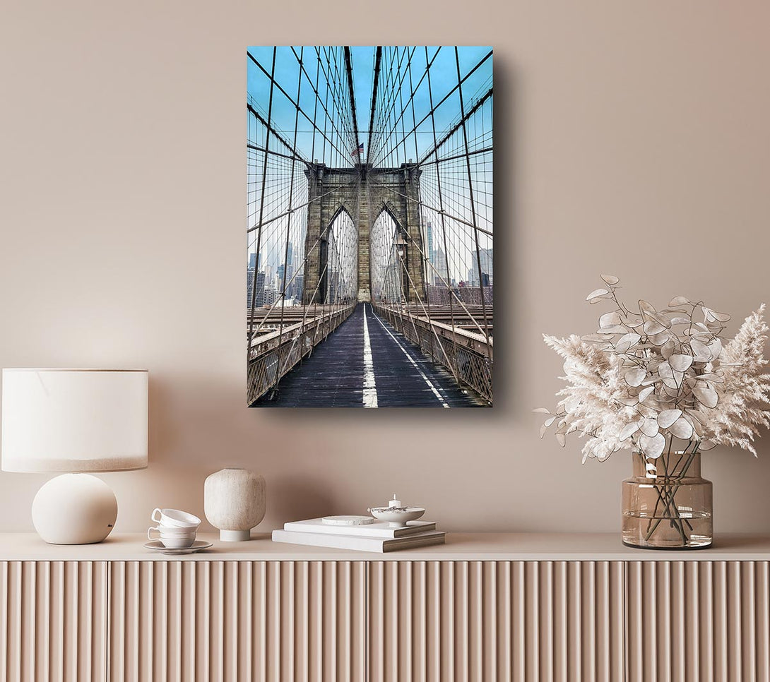 Picture of Structure Of Brooklyn Bridge 1 Canvas Print Wall Art