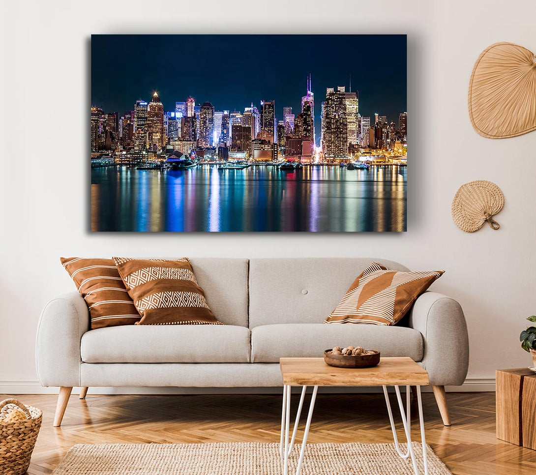 Picture of Reflections From The Big Apple Canvas Print Wall Art