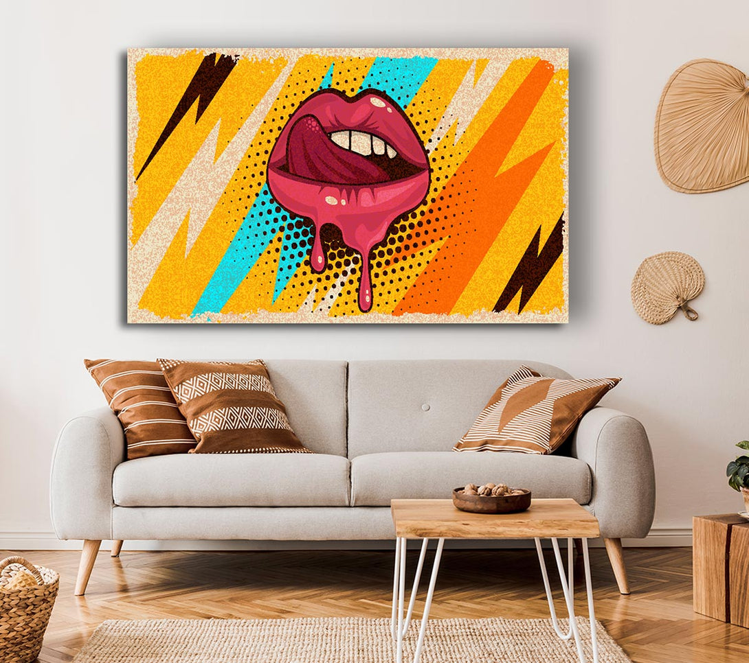 Picture of Lips Of Lightning Canvas Print Wall Art