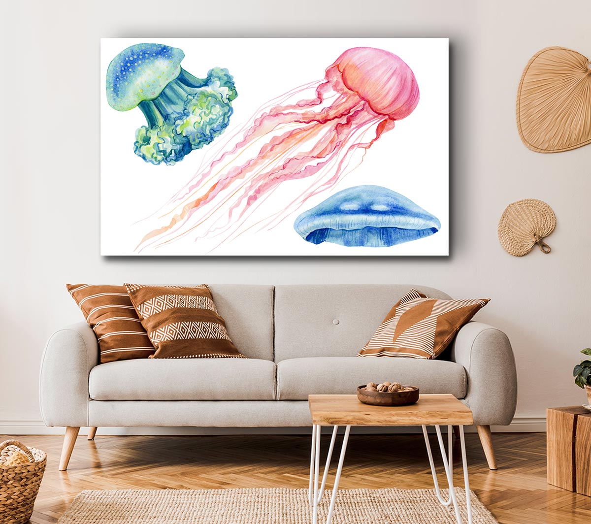 Jellyfish Canvas, Canvas good Painting, Wall Art